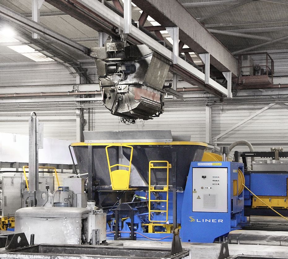 Machine de coffrage glissant S-Liner Progress Group installation de production